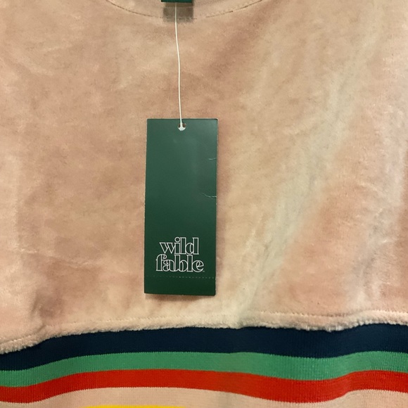 WILD FABLE WOMENS CROPPED TANK WITH RAINBOW ELASTIC WAIST BAND SIZE XS NWT - Picture 4 of 8